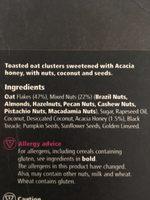 Nut Granola Ingredients