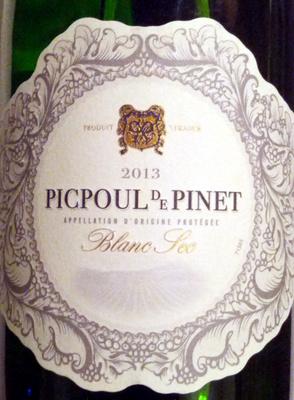 Picpoul De Pinet 2013