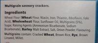Multigrain Cracker 170G Ingredients