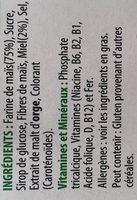 Miel Pops Ingredients