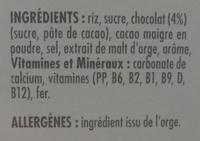 Coco Pops Ingredients