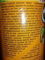 Chipsy Pringles Paprika Papryka Ingredients