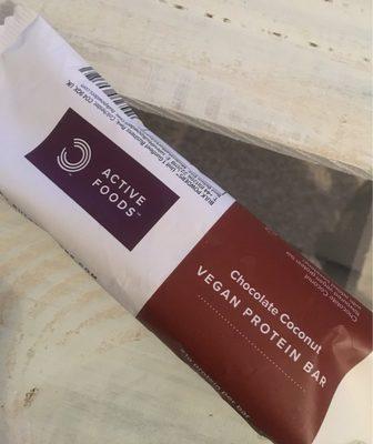 Vegan Protein Bar Chocolate Coconut
