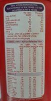 Slimfast Summer Strawberry Flavour Shake Nutrition Label
