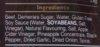 Original Beef Jerky Ingredients