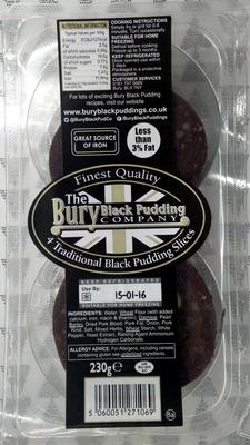4 Traditional Black Pudding Slices