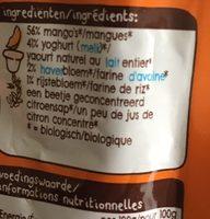 P'tit Dej Mangue 100G Des Ingredients