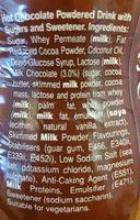 Galaxy Instant Hot Chocolate Drink 370G Ingredients