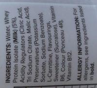 Diet Whey Ingredients