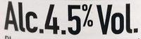 Pure UBU Premium Amber Ale Nutrition Label