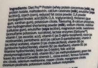 Sci-mx Diet Pro Meal Shake 2KG - Chocolate Ingredients