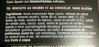 Biscuit Crunch Au Chocolat Et Au Beurre - Sweet Biscuit Ingredients