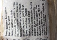 Demi Baguette Sans Gluten Ingredients