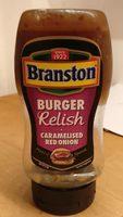 Burger Relish Caramel Red Onion Report Card
