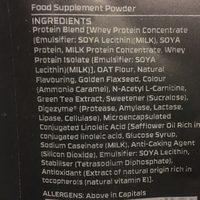 Diet Whey Complex Ingredients