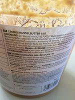 Smooth Roasted Almond Butter Ingredients