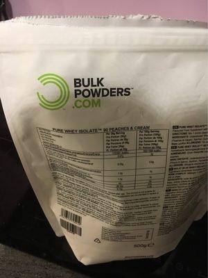 Pure Whey Isolate Peche Et Creme