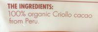 Cacao Nibs Ingredients