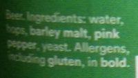 Cress Pepper Pale Ingredients
