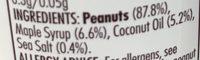 Pip & Nut Limited Edition Crunchy Maple Peanut Butter Ingredients