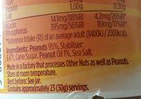 Sun Pat 700G Crunchy Peanut Buttr Ingredients