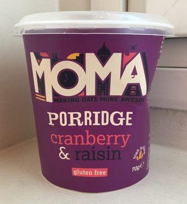 Moma Cranberry & Raisin Porridge