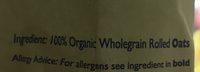 Flahavans Organic Jumbo Oatflakes Ingredients