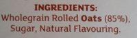 Flahavan's Quick Oats (Golden Syrup Flavour) Ingredients