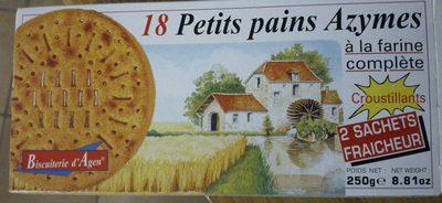 18 Petits Pains Azymes  La Farine Complte