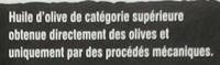 Huile D'olive Vierge Extra De Crte Ingredients