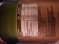 Organic Milk Nutrition Label