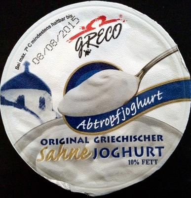Original Griechischer Sahnejoghurt 10% Fett