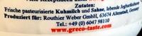 Original Griechischer Sahnejoghurt 10% Fett Ingredients