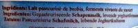 Griechischer Schafjoghurt 6% Fett Ingredients