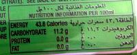 7up Nutrition Label