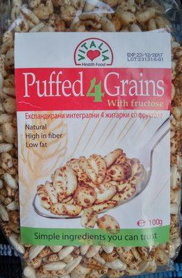 Puffed4Grains Sa Fruktozom