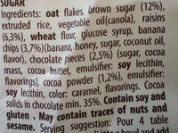 Muesli Sa Bananom I Okoladom Ingredients