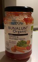 Bunalun Organic Tomato & Vegetable Sauce Gluten Free Report Card