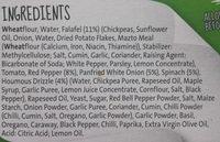 Vegan Stonebaked Falafel Ingredients