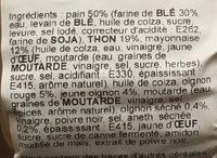 Tartines Salade De Thon Ingredients