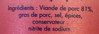 Rillettes Pur Porc Ingredients