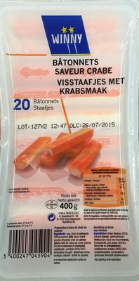 20 Btonnets Saveur Crabe