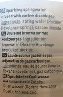 Eau De Source Gazifie Ingredients