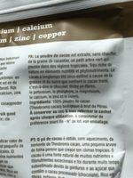 Cacao Cru Ingredients