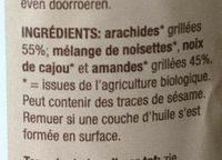 Pte  Tartiner Mlange De Noix Ingredients