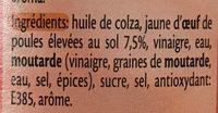 Mayonnaise Aux Ufs Ingredients