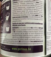 Gerlina Mon Repas Shake Minceur Complet Saveur Banane Ingredients