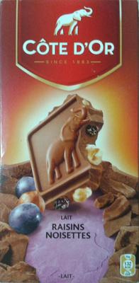 Lait Raisins Noisettes