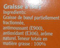 Blanc De Boeuf Ingredients