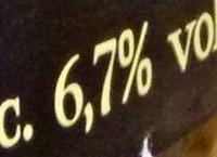Blonde Nutrition Label